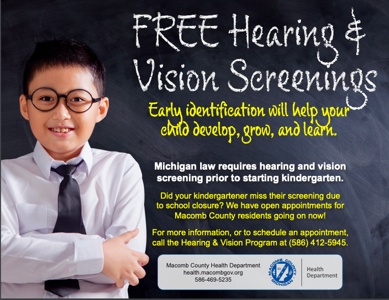 Free Hearing and Vision Screenings